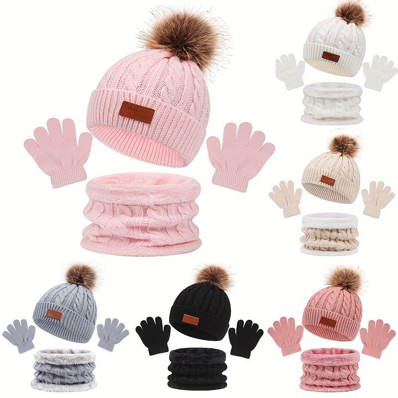 NewNewBoys' Stretchy Knit Beanie Hat with Ear Flaps & Pom-Pom - Soft Warm Winter Hat, Mixed Colors, Letter Print, Hand Washable for Fall/Winter Casual Wear, Thanksgiving & Everyday Use, Winter Hat, Playful Design, Soft Texture