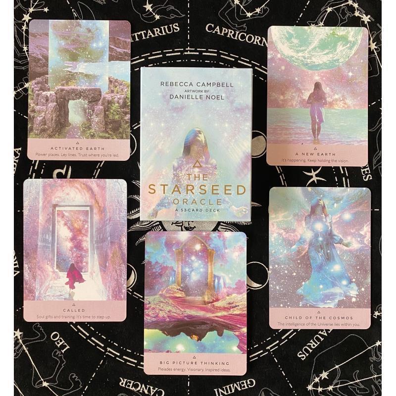 The Starseed Oracle Card Game, 1 Box Interactive Tarot Card, Casual Divination Card Table Game for Party, Family, Friends, Tarot Card Decks, Party Game Cards