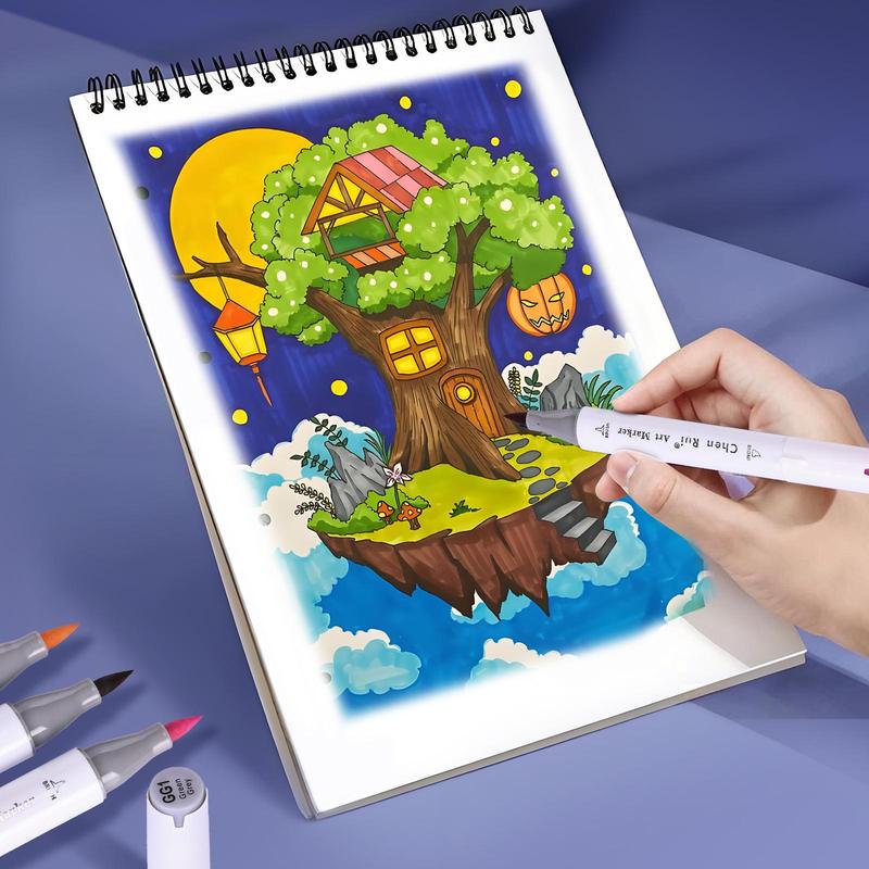 Dual Tip Marker Pen Set, 80/120 Colors Alcohol Based Brush Markers, Drawing Markers, Art Marker Set for Artists Adults Coloring Sketch Illustration Card Making