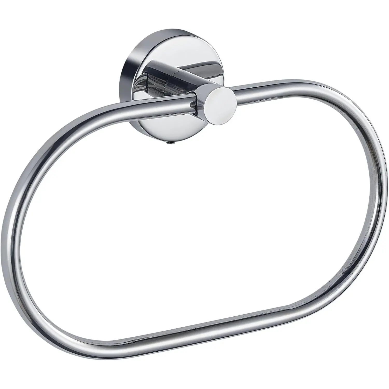 Towel Ring for Bathroom, Chrome Towel Bar Hangers Wall Mount, Stainless Steel Hand Towel Holder, Modern Round Towel Hanger by