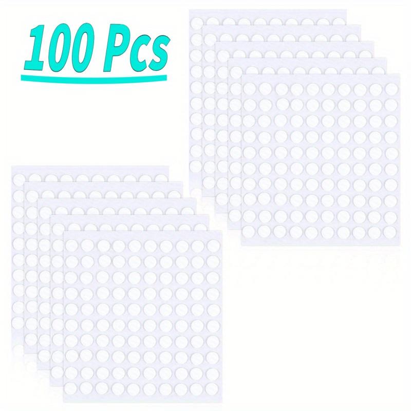 Clear Double-sided Adhesive Dots, 100pcs/set Removable Nano Wall Mount Caulk for Photos, Posters and Pictures, Wall Hanging Solution