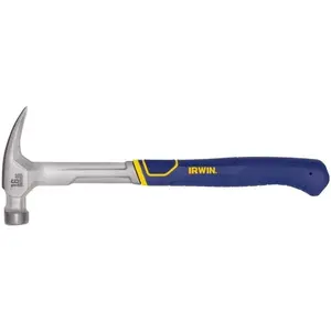 A Man's Tools IRWIN Hammer, Rip Claw Hammer, Ergonomic Textured Grip, 16 OZ (IWHT51216)