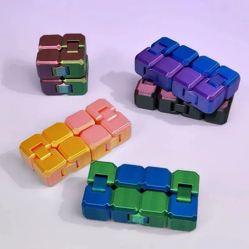 Magic Cube Stress Relief Toy Infinity Cube Portable Educational Toys Decompress Relax Toys for Children Adults Christmas GiftAlleviate children's anxietySensory stress relief