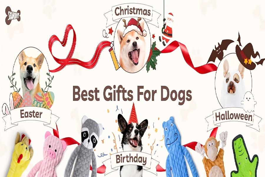 1/3/5 Pack No Stuffing Dog Toys Suitable for Large Dogs - Squeaky Crinkle Plush Chew Toys with No-Stuffing, Interactive Teething Chews for Aggressive Chewers, Puppy Toys for Boredom, for Tug-of-War & Fetch