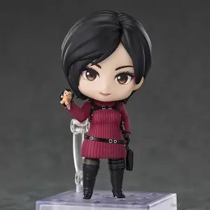 Resident Evil Nendoroid Figure Set Ada Wong Leon S. Kennedy #2761 #2337 Swappable Faces Movable Joints Anime Toys Gifts For Fans