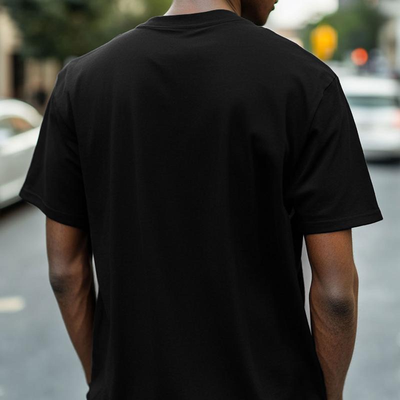 Men's Project Hail Mary Tau Ceti Print Short Sleeve Crew Neck T-Shirt 100% Cotton Black Menswear Top