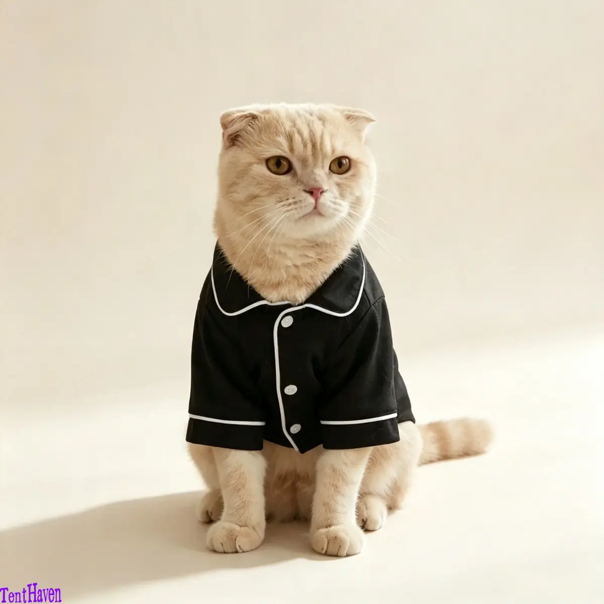 Soft Button-Front Pet Pajamas for Small Dogs & Cats, Luxury Gentle Pet Outfit, Skin-Friendly Apparel for Cozy Daily Wear & Cute Photoshoots