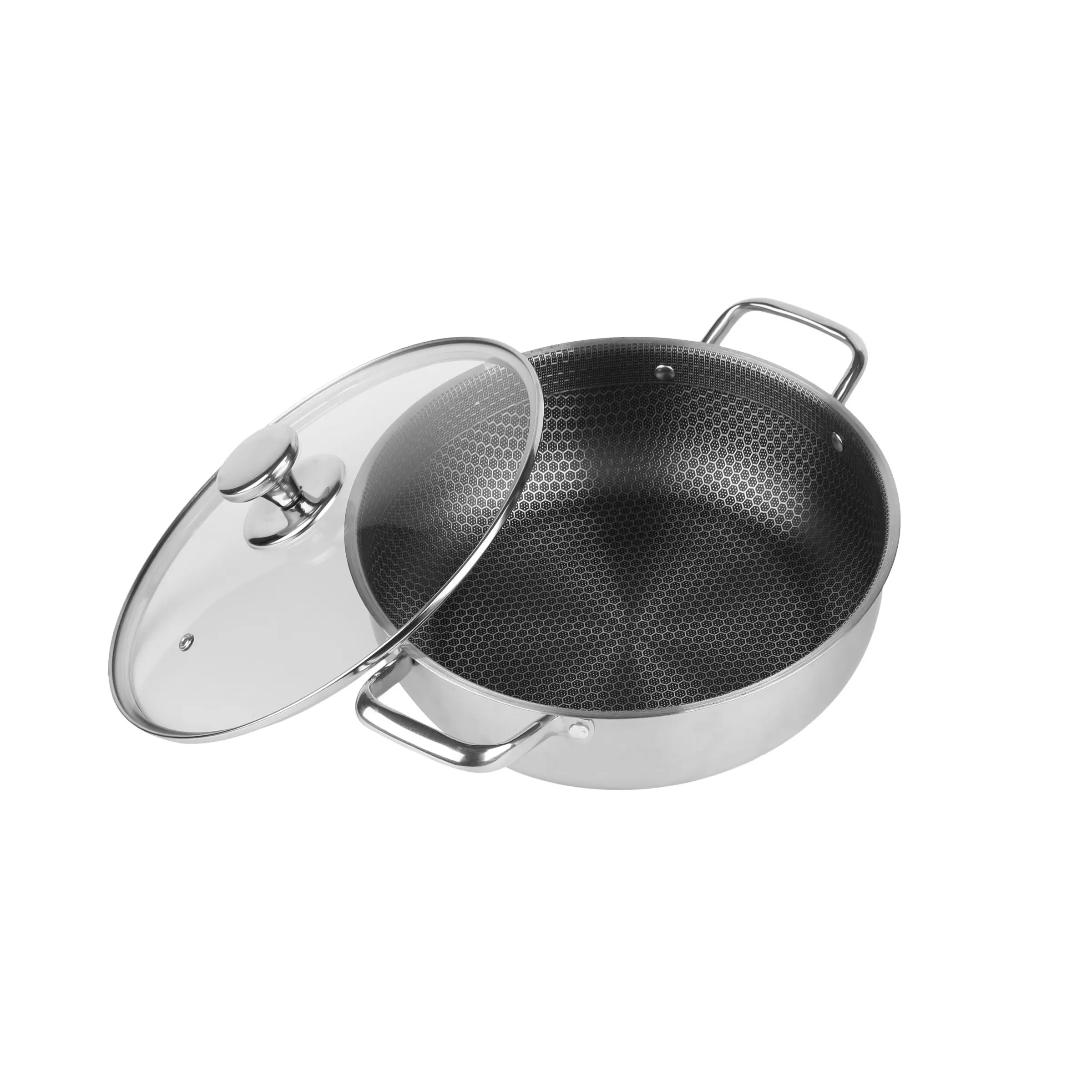 Stainless Steel Soup Pot, Stock Pot, Multi-Use Cooking Vessel, Compatible with Various Stoves, Essential Kitchenware for Seafood & Hotpot