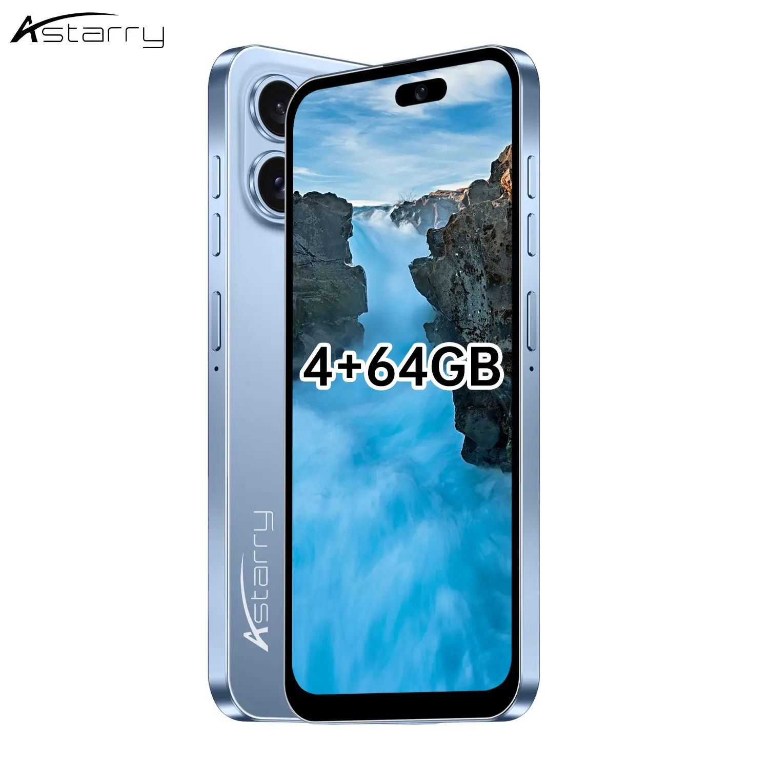 Astarry 6.56-inch smartphone 16 Pro Max 4GB+64GB memory Android 12 version 8-core chip dual SIM card 8+13MP battery 4300mAh facial recognition low-cost smartphone