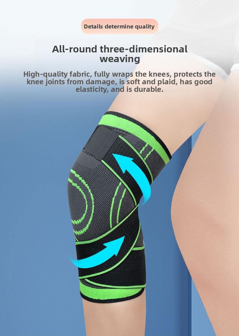 Professional outdoor sports compression strap knee brace for hiking, cycling, running, non-slip nylon knee and leg protector