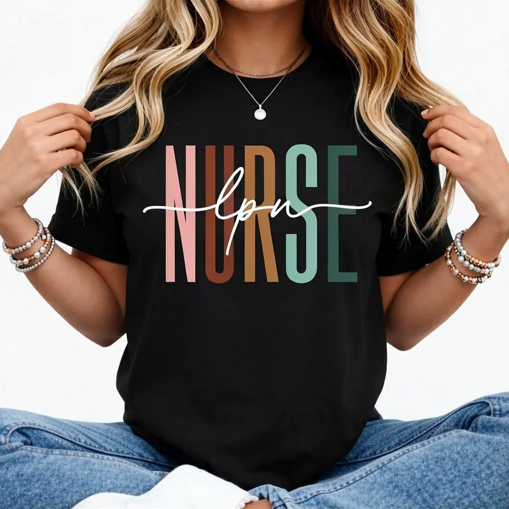 100% Cotton LPN Nurse Licensed Practical Nursing Nurse Week Healthcare T-Shirt