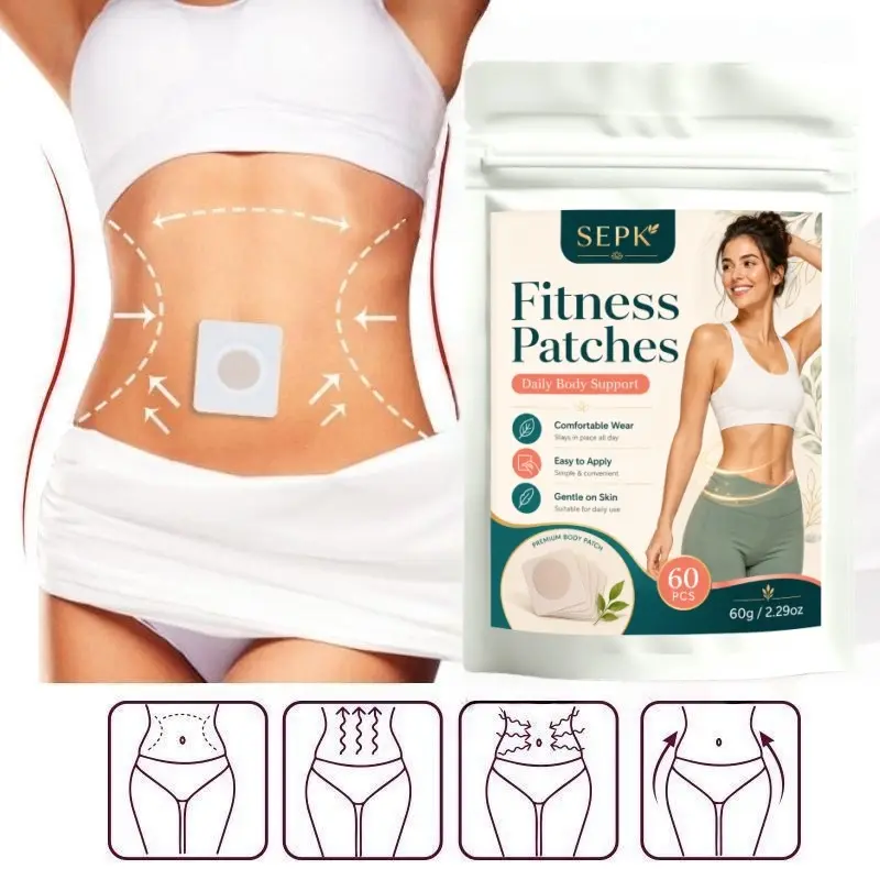 Ultra-Thin Breathable Tape for Abdomen, Buttocks, Thighs, Ankles, Comfortable Invisible, Alcohol-Free, 60 Pieces/65g, All Skin Types