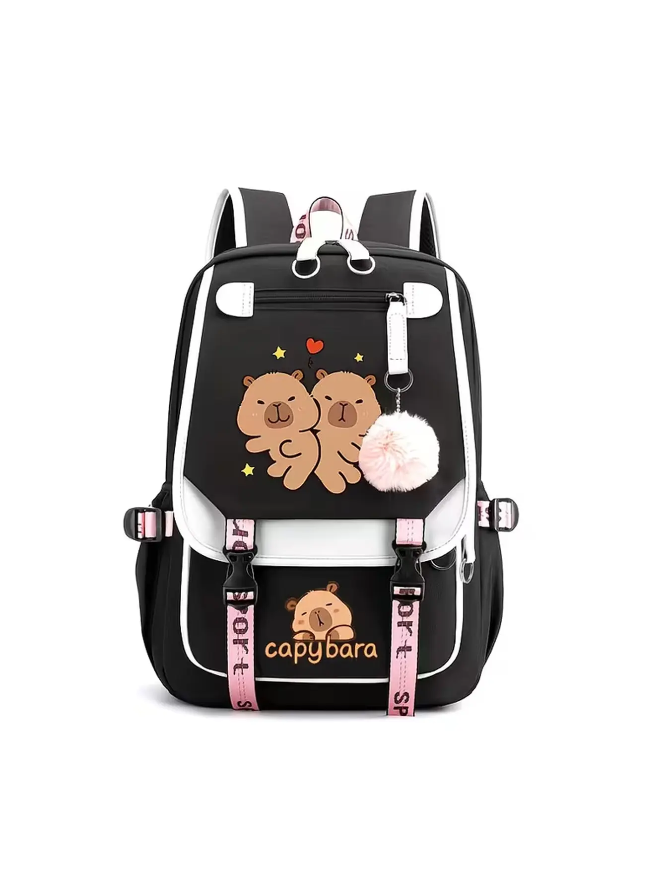 Anime Theme Backpack Compatible for, College & Travel - Cute Anime Egg Print, Large Capacity School Backpack Student Laptop Bag with Multi-Pocket Organization, Lightweight Bookbag for, for Teenager
