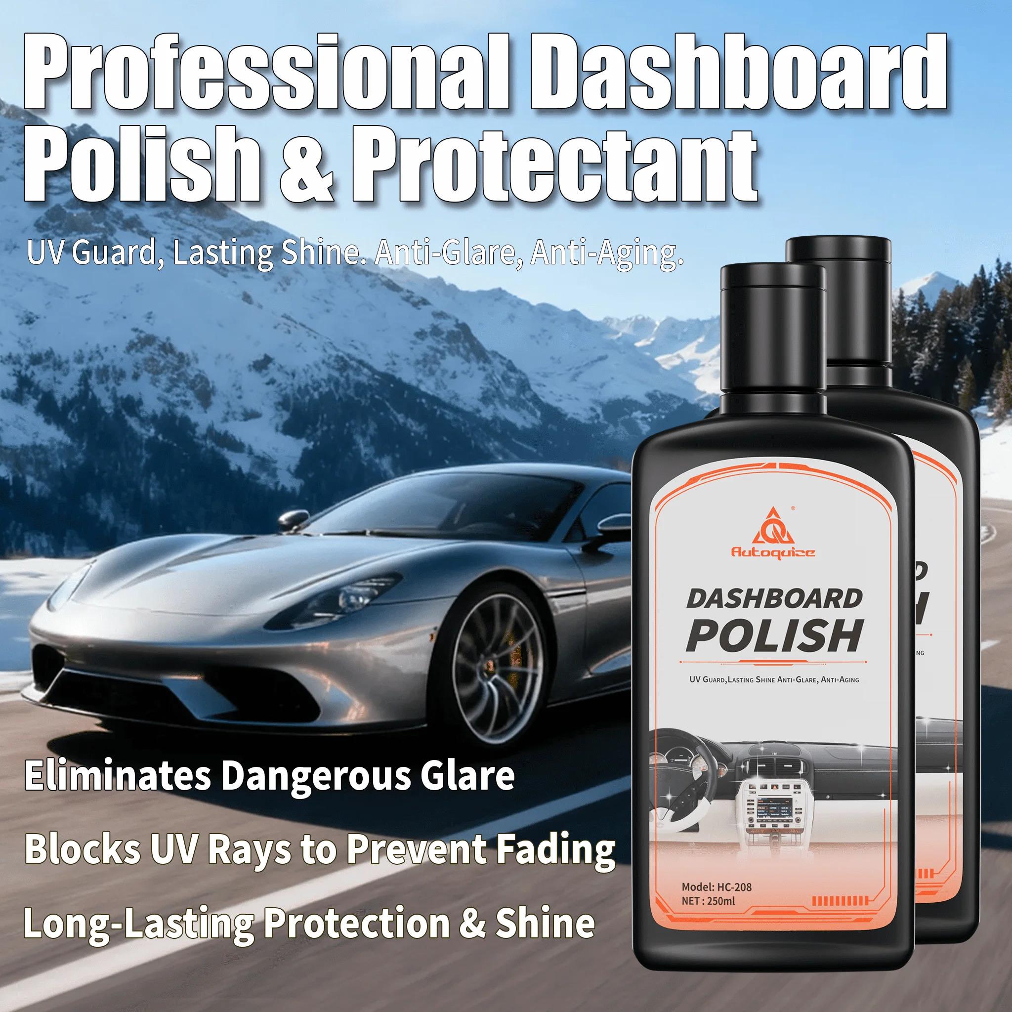 Premium Plastic Dashboard Polish UV Protection Anti-Aging Restores Shine Scratch Resistance Liquid Car Interior Protectant