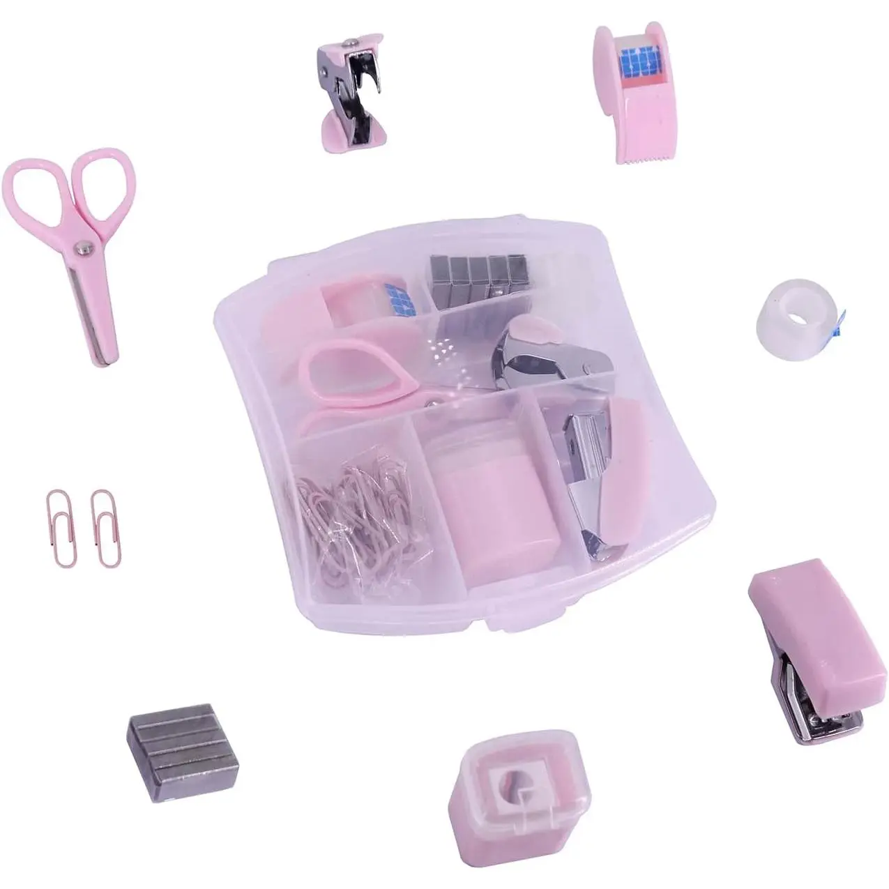 Mini Office  Kits Small Stapler for Student Office (White)