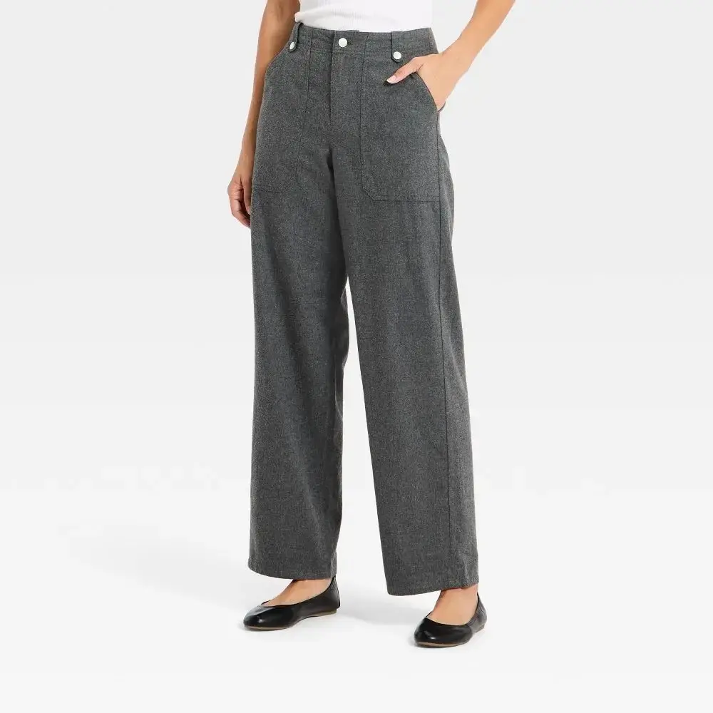 Women's Mid-Rise Flannel Utility Pants - Universal