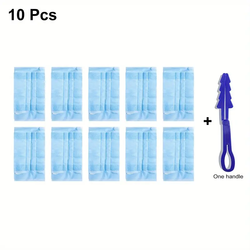 1set, 10pcs Disposable Electrostatic Duster, Non-dusty Crevice Cleaning Electrostatic Dusting Brush, Dust Sweeping Disposable Chicken Feather Duster,Soft Brush,Household Disposable Absorbent Cleaning Duster, Electrostatic Tools, Home Improvement