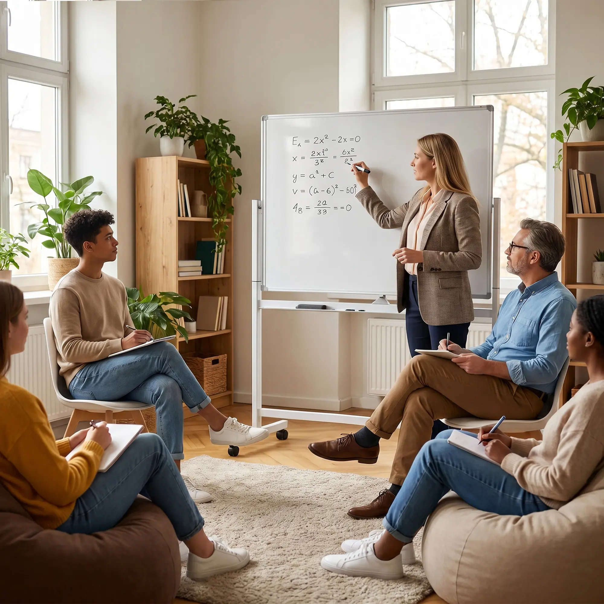 Mobile Whiteboard on Wheels with Stand, Height Adjustable Standing Whiteboard for Office, School and Home, Includes Detachable Pen Tray