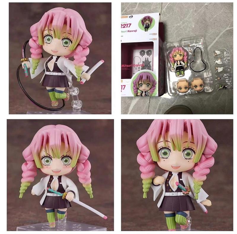 Q Version Nendoroid 2217 Ganlu Temple Glass 2218 Tokito Muichiro Pvc Action Figures Face Replacements Collectible Model Toy Gift