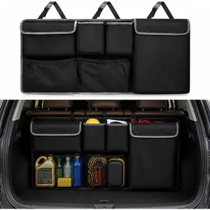 Car Trunk Organizer Storage Backseat Hanging Bag for 2000-2025 2026 Mazda CX5/CX-5 CX30/CX-30 CX50/CX-50 CX9/CX-9 CX3 CX7/CX-7 GS GT I Sport Touring Carbon Edition SUV Camping Accessories 2000-2026