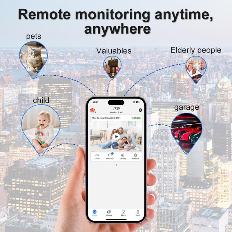 Indoor Security Camera Wireless Camera Hidden Spy Camera for Home Use, Mini Security Wireless WiFi Camera, Night Vision Nanny Cam for Baby, Pets, Compatible with Smartphone, Tablets Indoor Security Camera Wireless Camera Hidden Spy Camera for Home Use, Mini Security Wireless WiFi Camera, Night Vision Nanny Cam for Baby, Pets, Compatible with Smartphone, Tablets