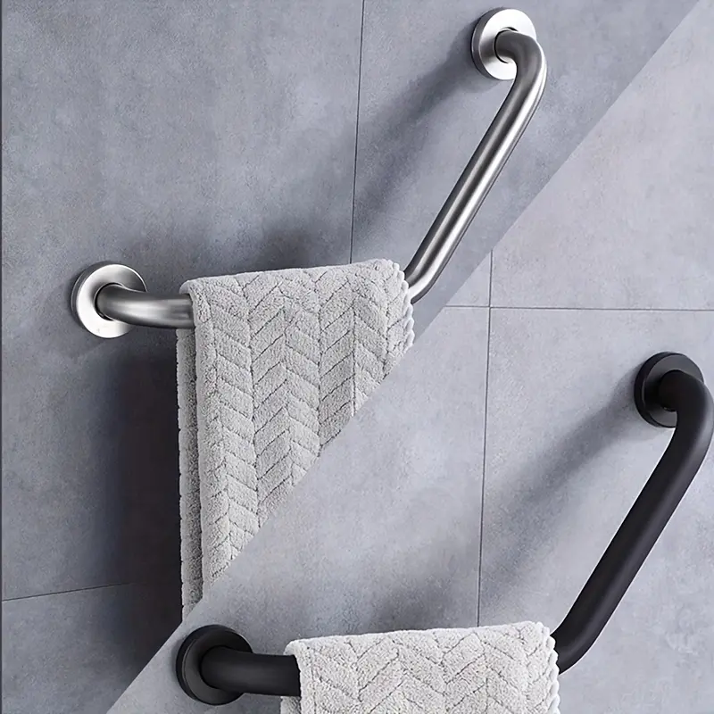 304 Thick Stainless Steel Bathroom Non-Slip Handrail, Strong Load Capacity, Anti-Corrosion, Safe Handle for Shower Room, Toilet, Bathtub