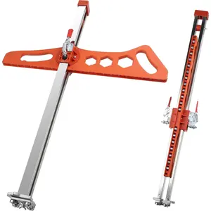 Heavy Duty Drywall Cutting Tool, 1.5 to 60cm Foldable Sheetrock Cutter, Suitable Gypsum Boards with Thicknesses of 1/4 "&3/8"&1/2 "