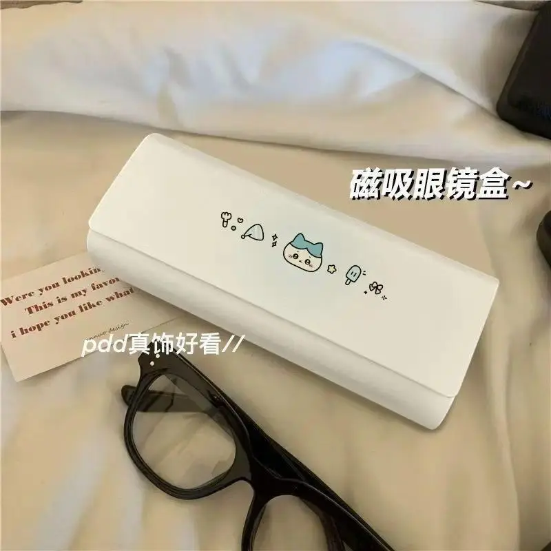 Anime Sunglasses Cartoon Chiikawa Hachiware Usagi Glasses Case Magnetic Suction Student Myopia Portable Resistant To Stress 2026