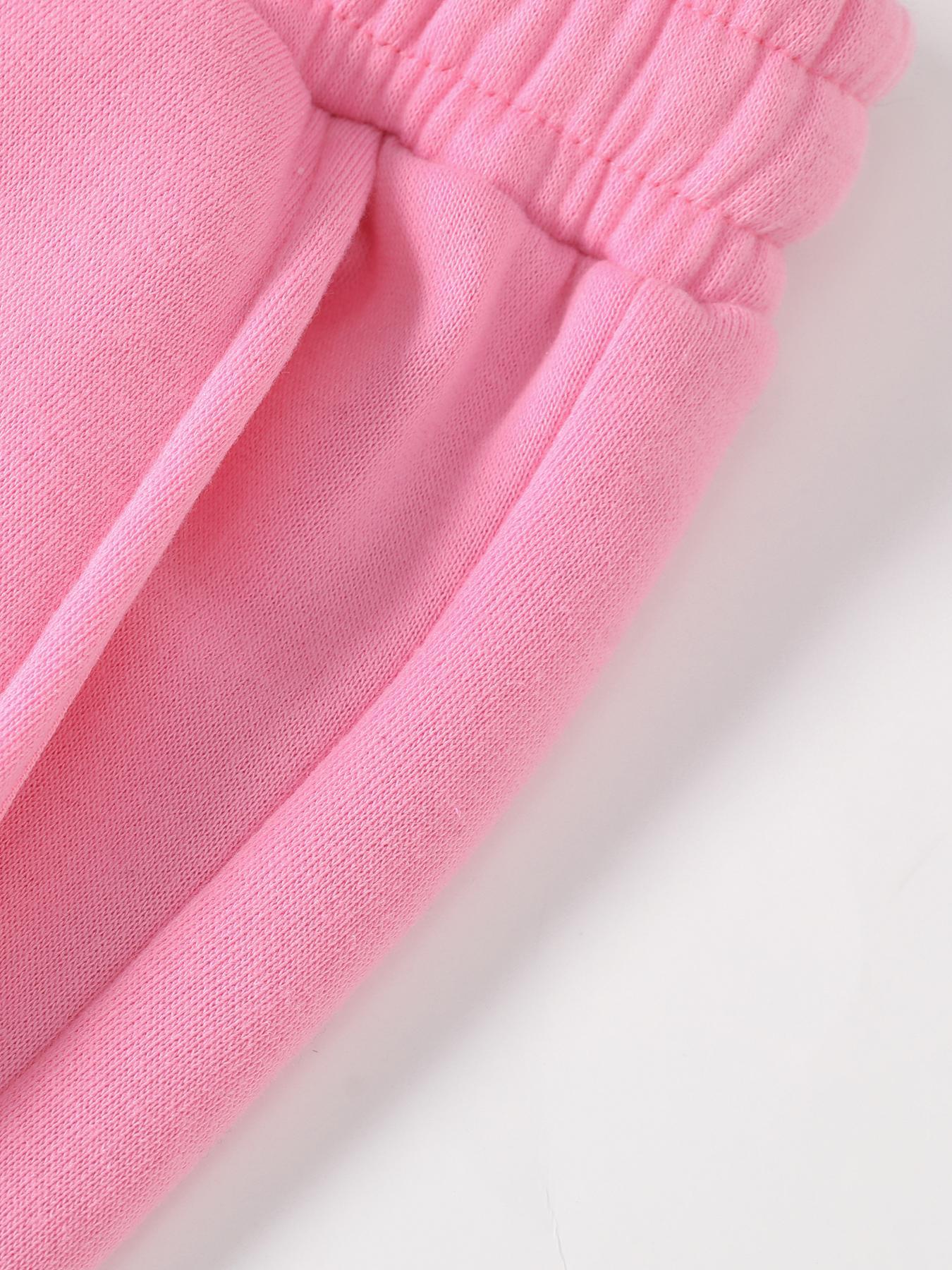 Unisex Drawstring Waist Shorts, Athleisure Casual Shorts, Soft Comfortable Solid Color Basic Style, Suitable for Casual Sports Outdoor Activities