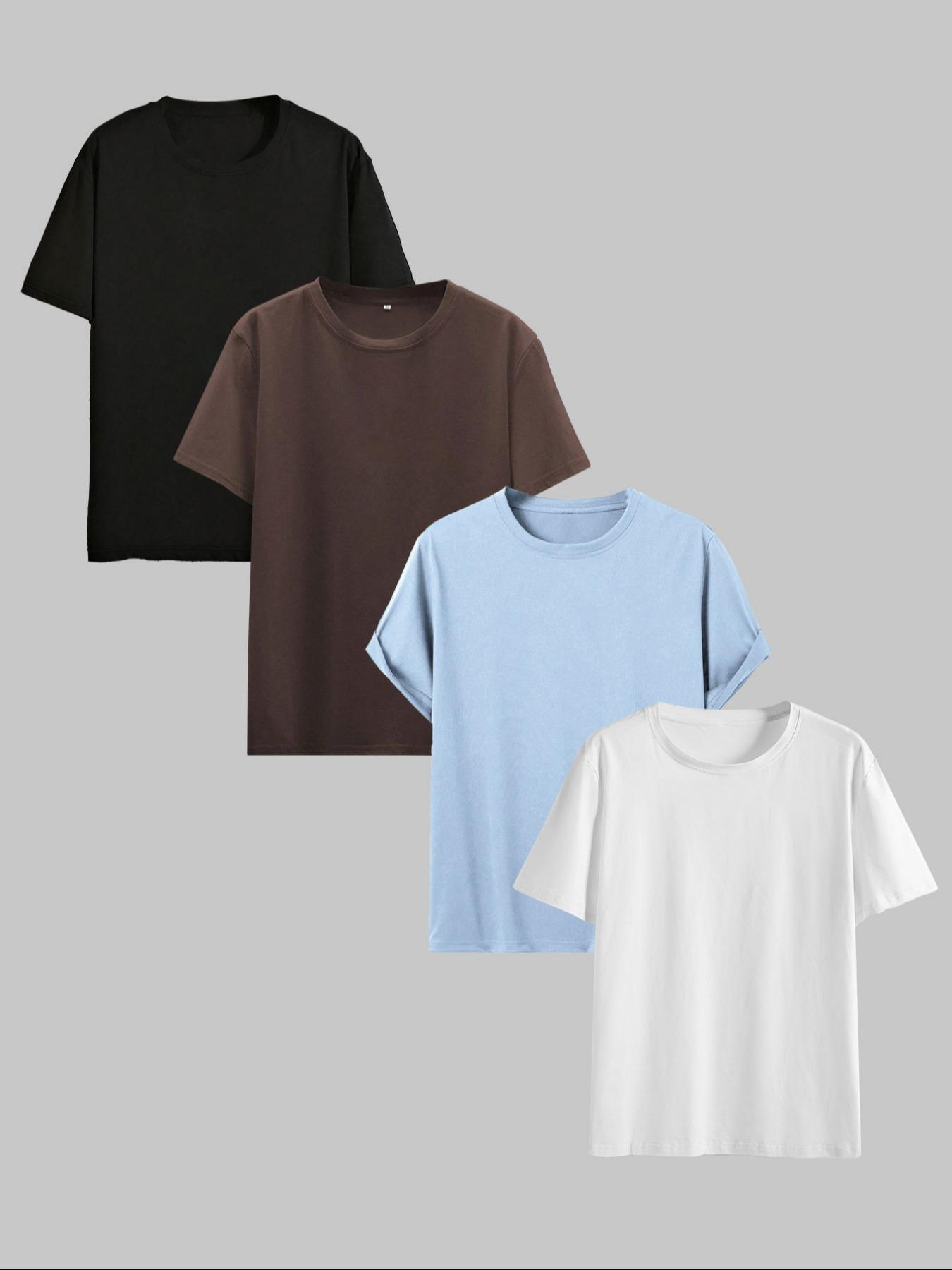 Men's Letter Graphic Round Neck Sleep Tops, Casual Crew Neck Short Sleeve Tee, Comfy Sleepwear for All Seasons