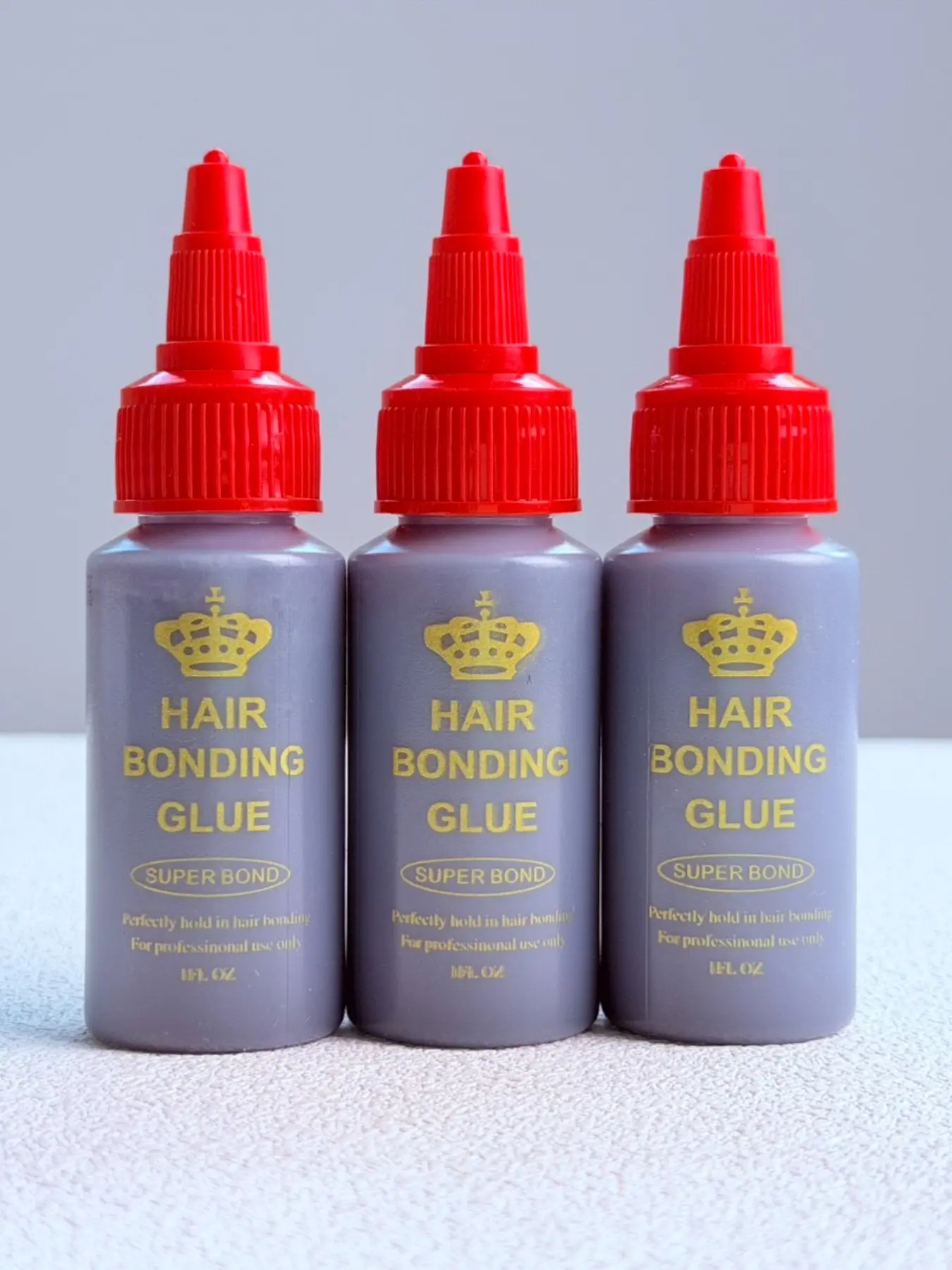 Three-Pack Hair Extension Bonding Glue, 30ML Each, Total 90ML, Anti-Mold, Strong Adhesion, Perfectly Secures Hair Extensions