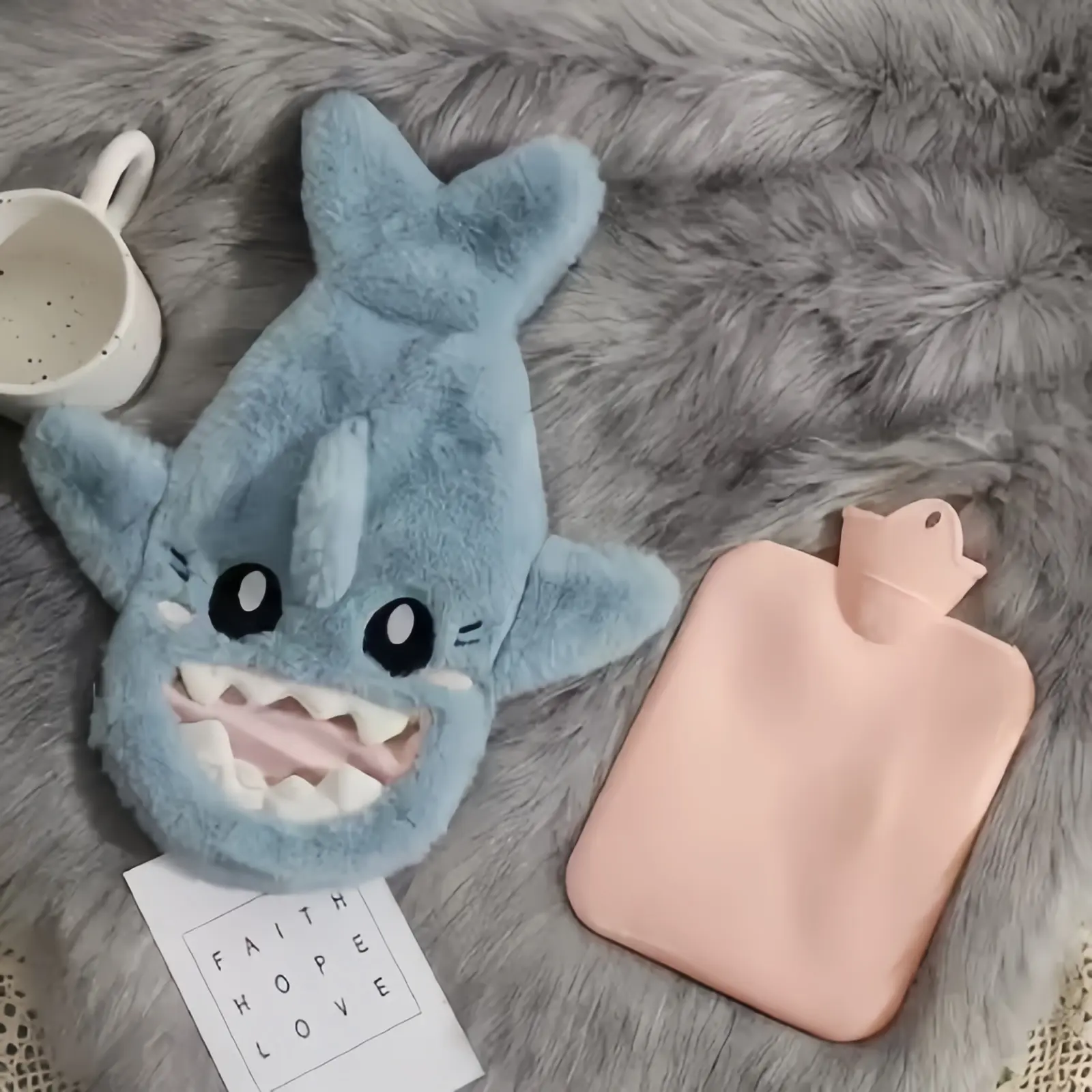 Cute Cartoon Plush Warm Bag, Thick Anti-Slip Hand Warmer, Winter Comfort, No Power Needed, Hot Water Bag for Hands, Hot Water Bottle