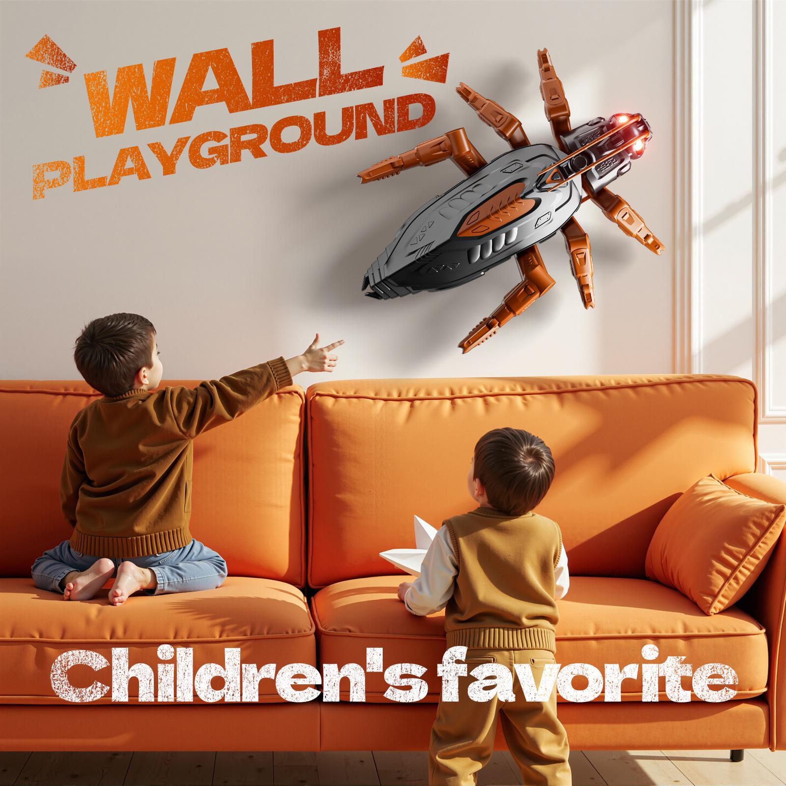 RC Wall Climbing Toys Lizard Spider Cockroach Snake Crab Octopus, LED Eyes, 360° Rotating Stunt Car, Wall Ceiling Window Climber, Remote Control Vehicle, Fun Indoor Toy for Kids Adults