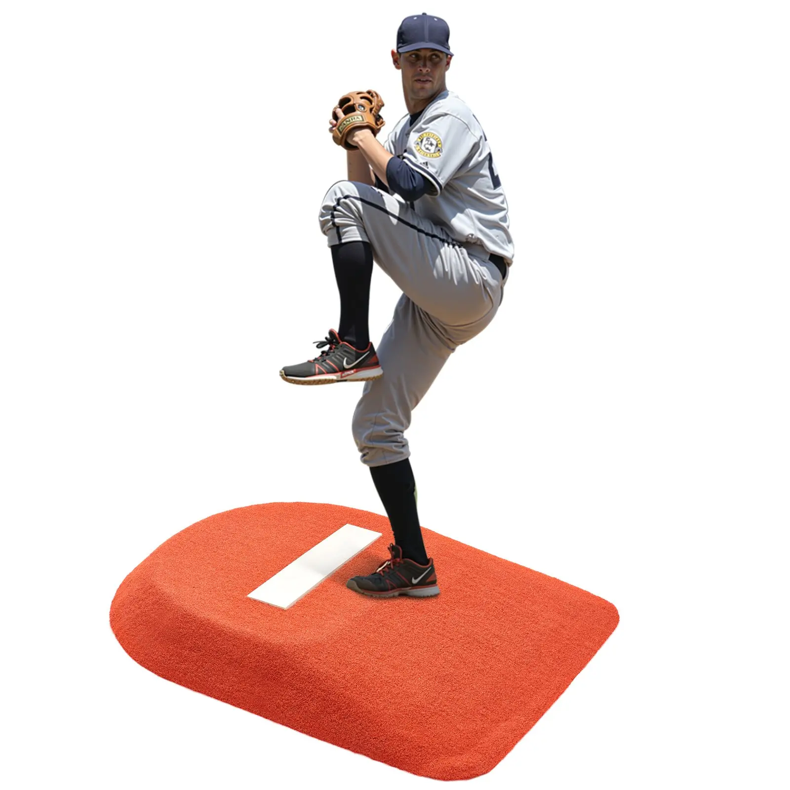 【DealsForYouDays】VEVOR Pitching Mound, Portable Baseball Game Mound, 42 in Indoor Outdoor Pitching Practice and Training Equipment, One-Piece Softball Pitching Aids with Antifade Turf and Pitching Rubber
