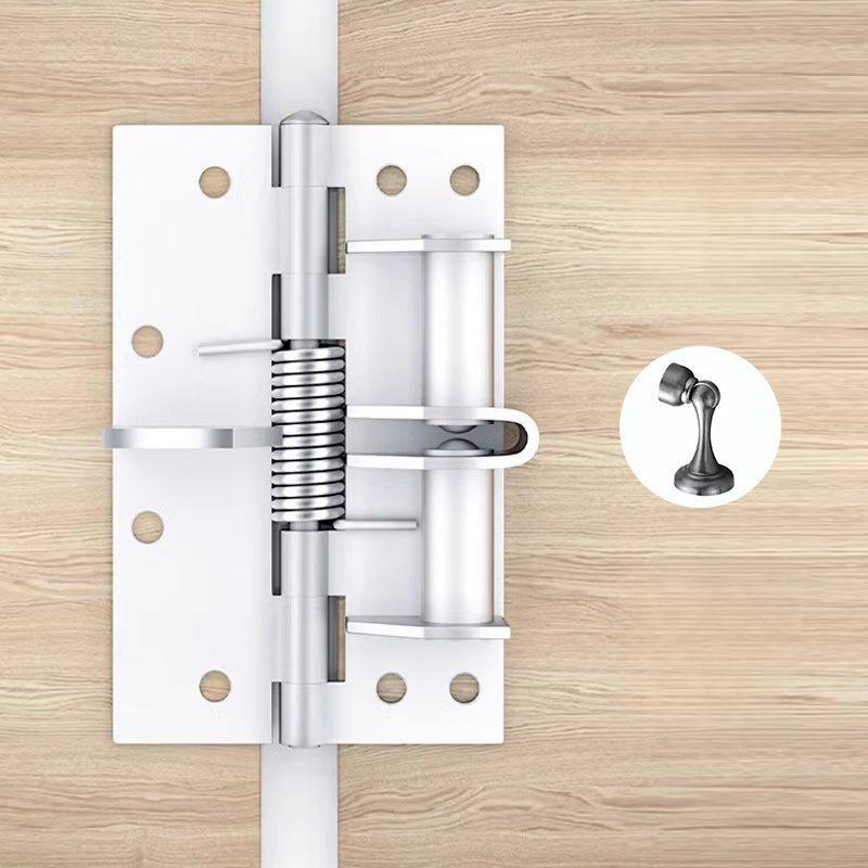 Self Closing Spring Door Hinge with 3-in-1 Mechanism Easy Disassembly 90° Positioning for Wooden & Aluminum Doors Gold Silver Options 65mm x 100mm Self Closing Spring Door Hinge with 3-in-1 Mechanism Easy Disassembly 90° Positioning for Wooden & Aluminum Doors Gold Silver Options 65mm x 100mm