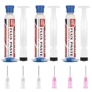 No Clean Soldering Flux 558 10CC 10mL  Less- Rosin Solder Fluxes Paste  for Electronics 10 milliliters with  Dispensing Tool (Pack of 3 count)