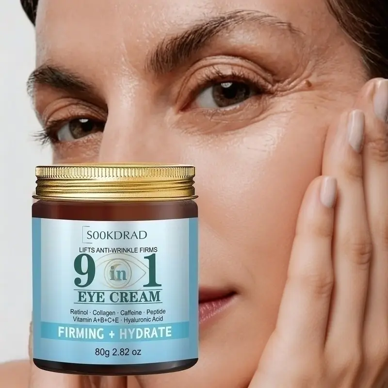 9-In-1 Eye Cream, Collagen + Retinol + Peptides, Nourishes Eye Area, Mature Women, 2.82oz, Dry Skin, Night Care, Single Item Balm