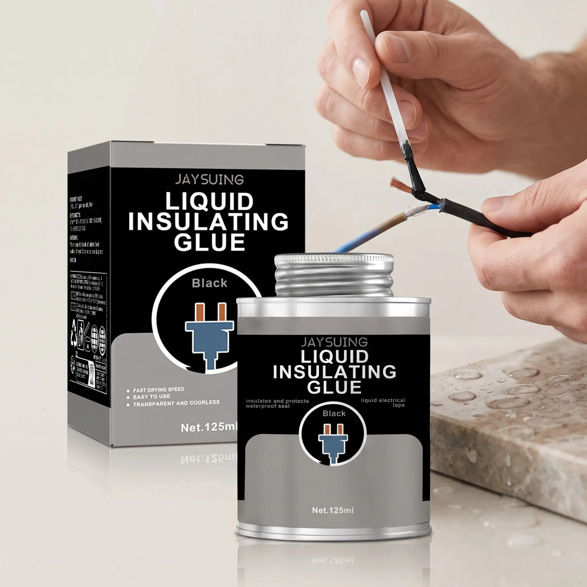 Jaysuing Insulation Tape, Strong Waterproof Electrical Tape, Heat Resistant, Wire Cable Sealing, Durable Adhesive, Multi-Functional