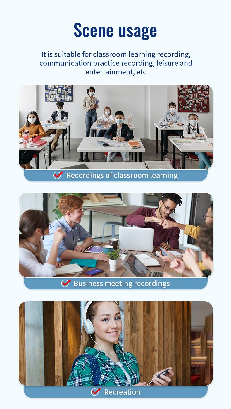 Magnetic Digital Voice Recorder + Voice Activated Recorder, Compact Audio Recorder, Audio Recording Device, Grabadora de Audio Digital Usb Wireless Portable Mini Headsets