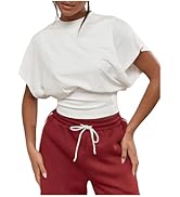 Women's High Cut Thong Bikini Bottom Ruched Low Rise Adjustable Sexy Swimsuit Bottom