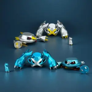 In-Stock Bkm Pokemon Metagross Beldum Metang Gk Figure Anime Collectible Resin Statue Desktop Ornament For Anime Enthusiasts