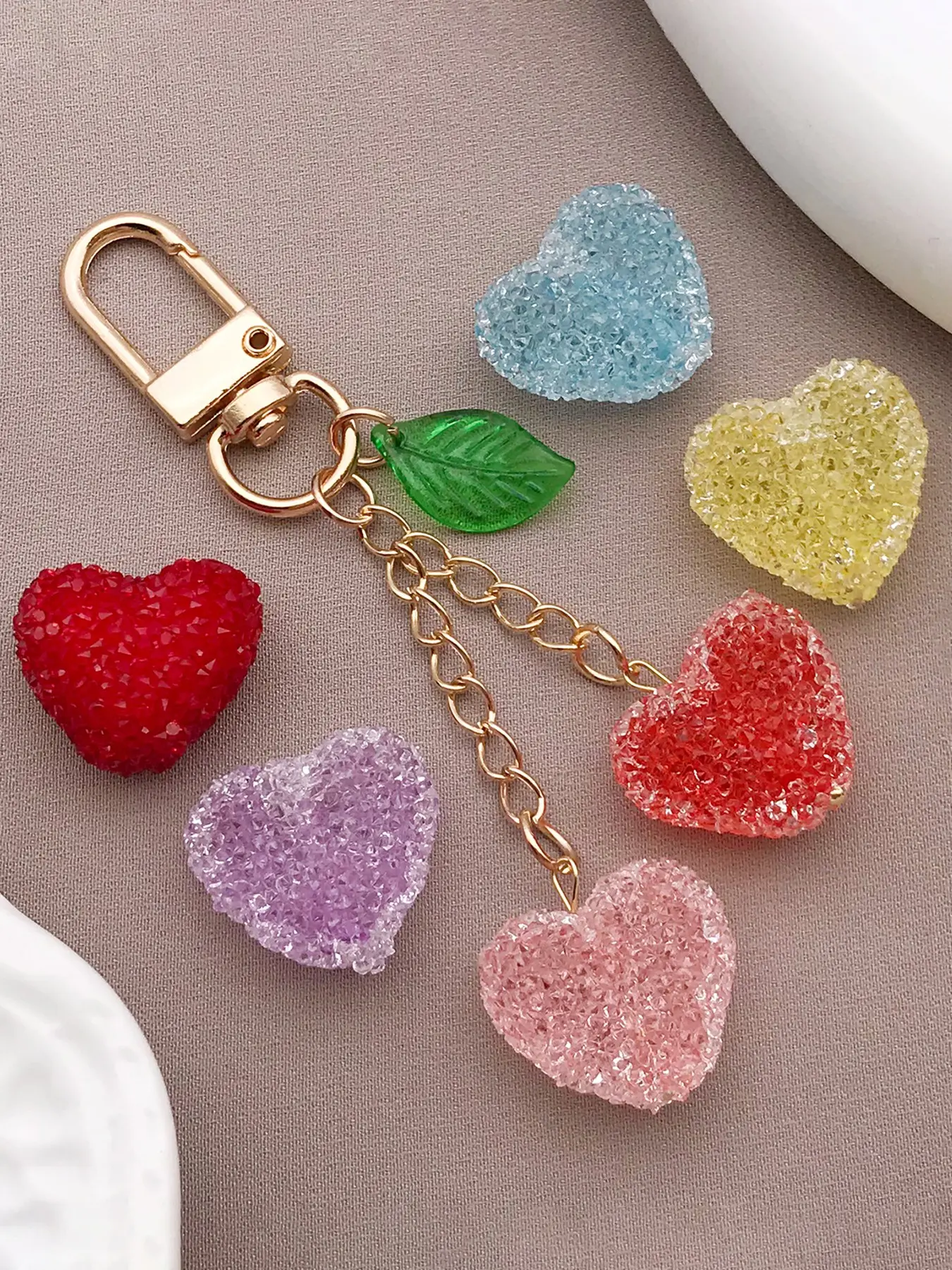 10pcs acrylic perforated love series chams pendant, suitable for DIY making key chains, necklaces, earrings and bracelets fashion accessories