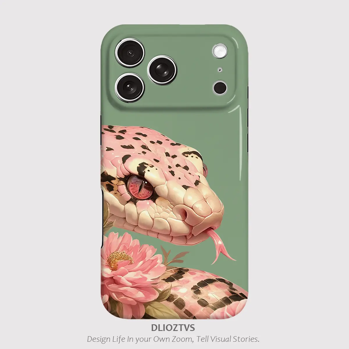 Pink Black Striped Python Pattern Phone Cases for iPhone 17 Pro Max Air 16 Plus 16e 15 14 13 12 11, Shockproof Durable 2 in 1 Protective Cellphone Case Cover, Plastic Hard Shell+Silicone Soft Shell Combination