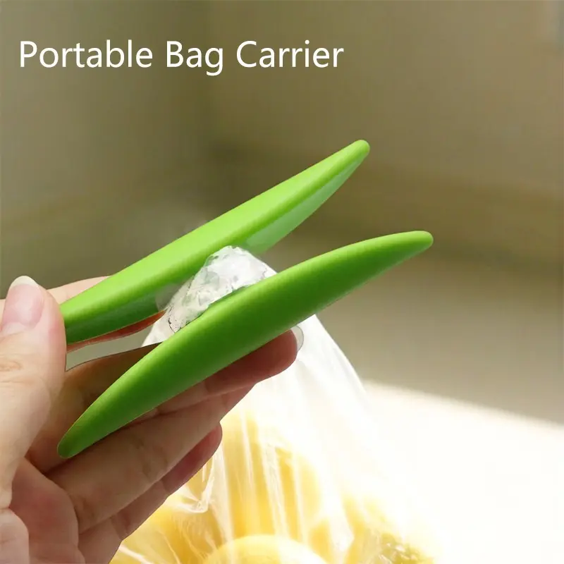 Portable Bag Grip Holder, Reusable Grocery Bag Handle Ring, Non-Slip Shopping Bag Strap, Prevents Hand Pain and Slipping
