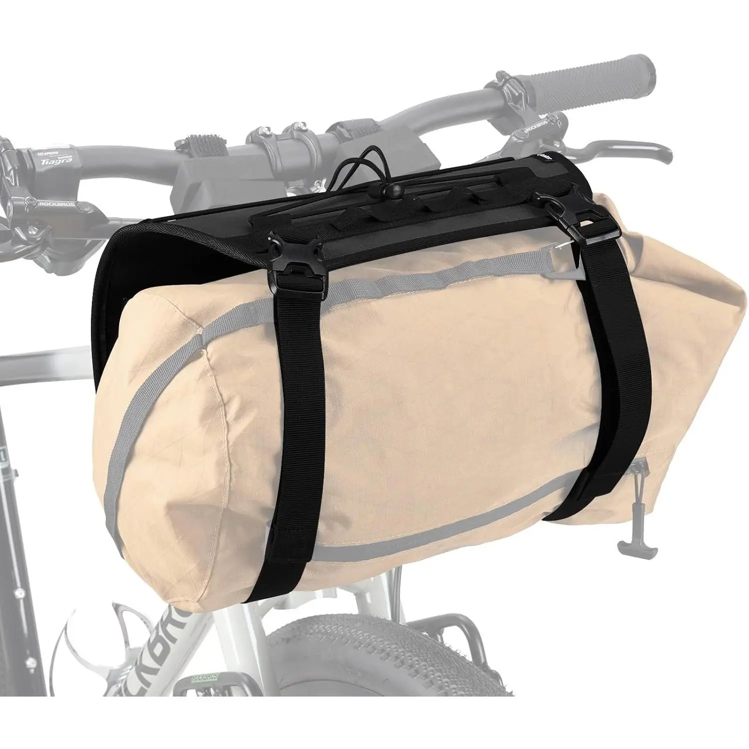 Handlebar Harness for Bikepacking, Front Rack System with Flexible Mounting Options, Large Capacity, Fits Dry Bags 3-12L