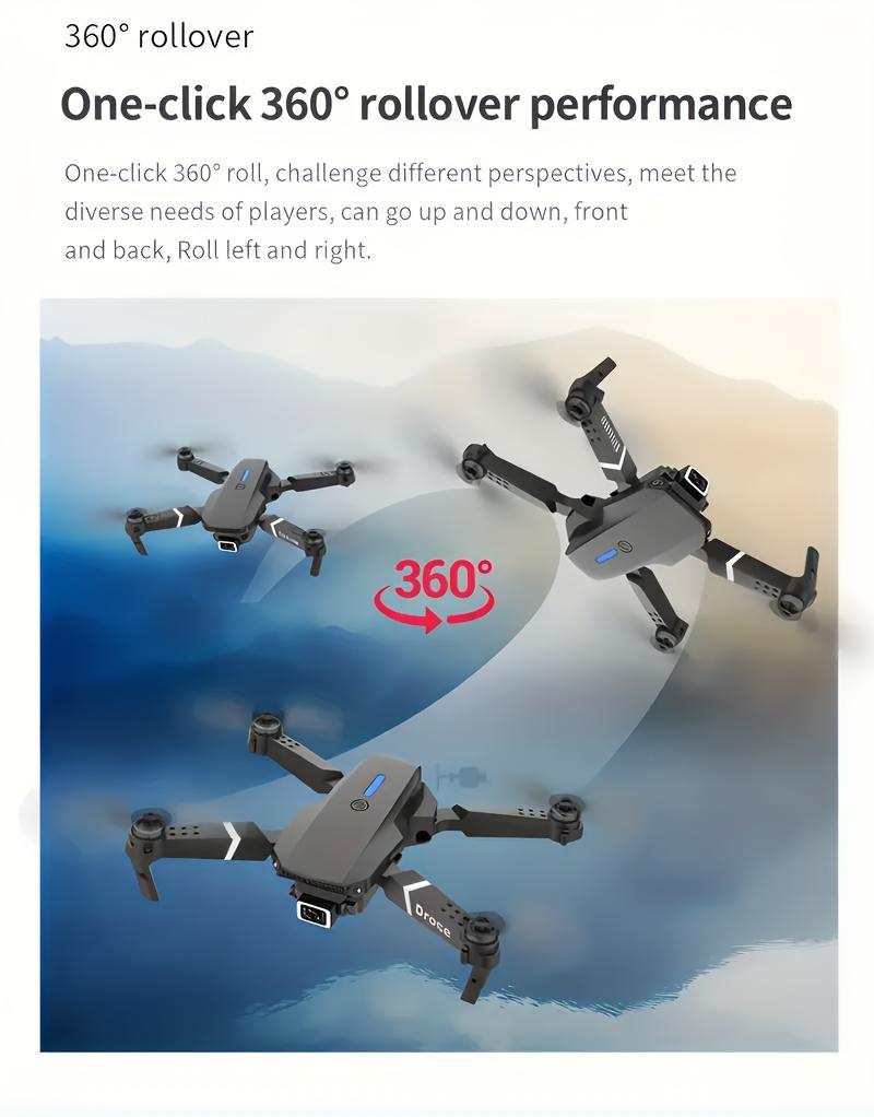 Drone with Camera, Foldable Remote Control Aircraft, Supports APP Control, Instant Video Remote Control, Birthday Gift for Indoor and Outdoor Use, Wireless Camera for Photography, Portable and Lightweight, High-Quality Materials for Precise Control, Suita