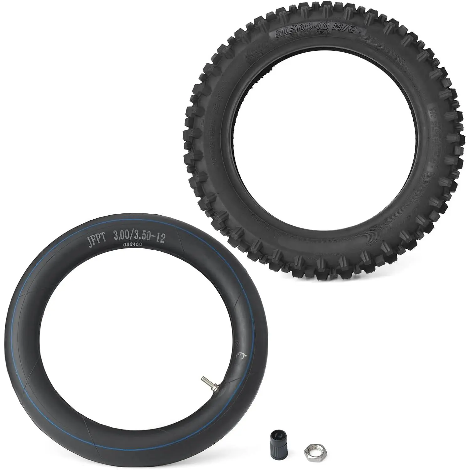 E-Bike Rear Wheel Outer Tire with Inner Tube Kit Replacement for Tuttio Soleil 01 for Yozma IN10 for Yozma in 10 for heybike for Eskute Nova Mini 12in Rear Tire Tube for Electric Off-Road Motorcycle