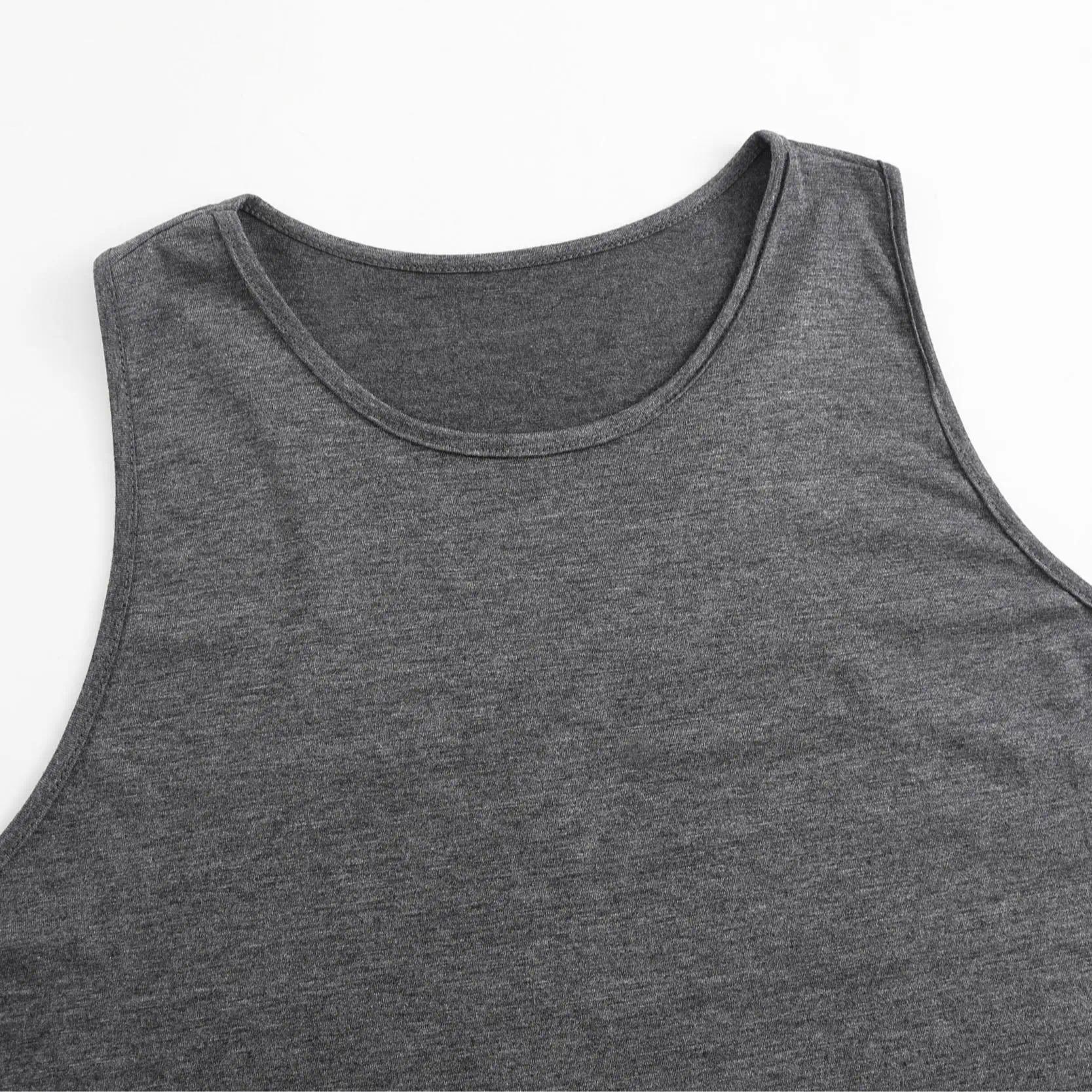 3PCS Summer Tank Tops for Women Plain Round Neck Sleeveles T Shirts Loose Breathable Workout Racerback Tank Tops Soft Polyester Solid Color