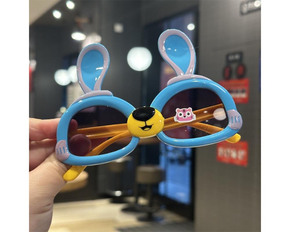 Cute Bunny Ears Kids Sunglasses 3D Cartoon Character Sunshades for Toddlers Multi-Color Decorative Eyewear for Summer Photos Lightweight Outdoor Sun Protection for Children Toddler Holiday Accessory