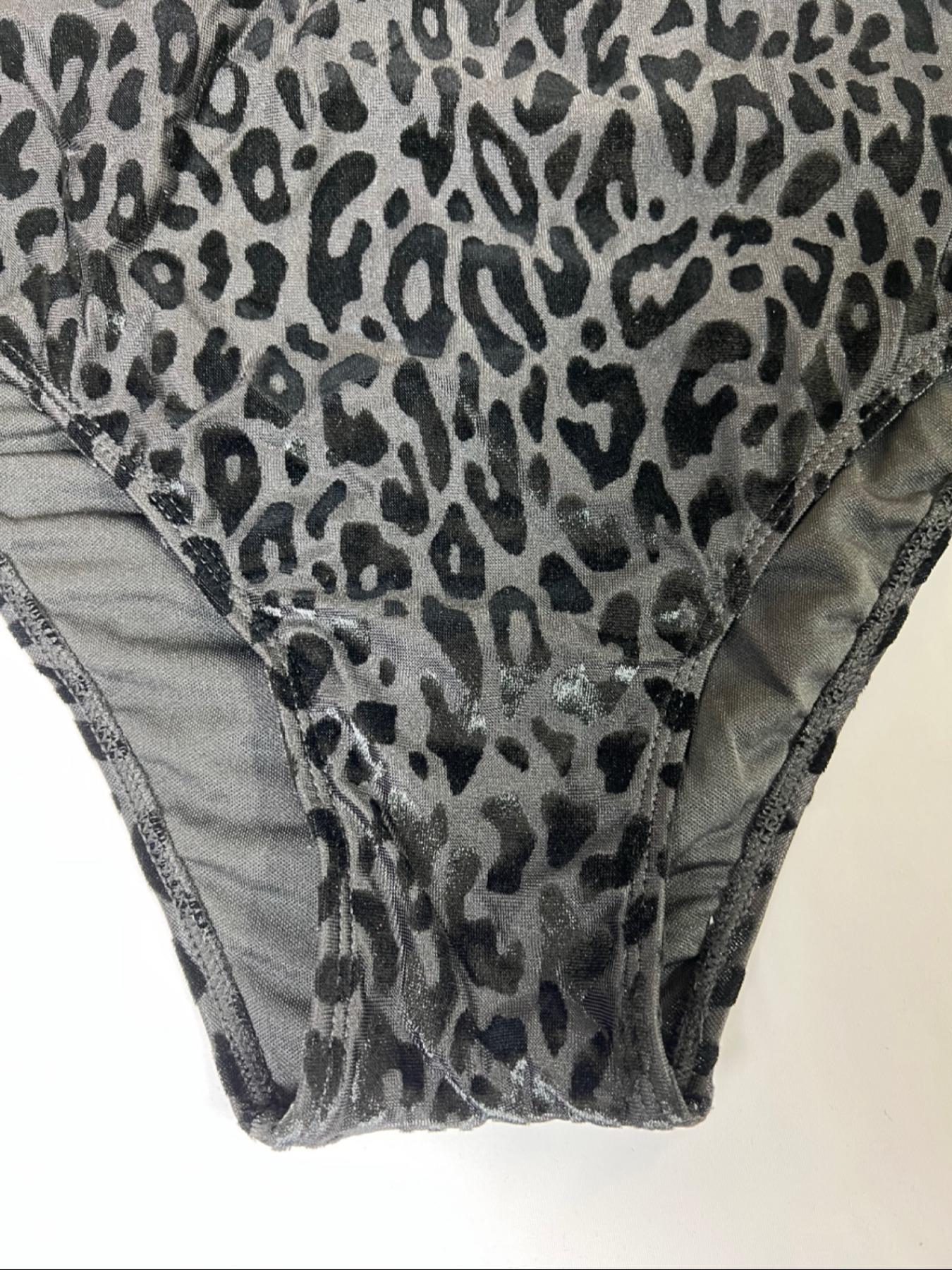 【Plus Size】Two-Piece Set Leopard Print Bikini Set, Casual Strapless Swim Top & High Waist Swim Bottom, Women's Two-piece Swimsuit for Summer Beach Holiday Vacation, High Waisted Swimsuit